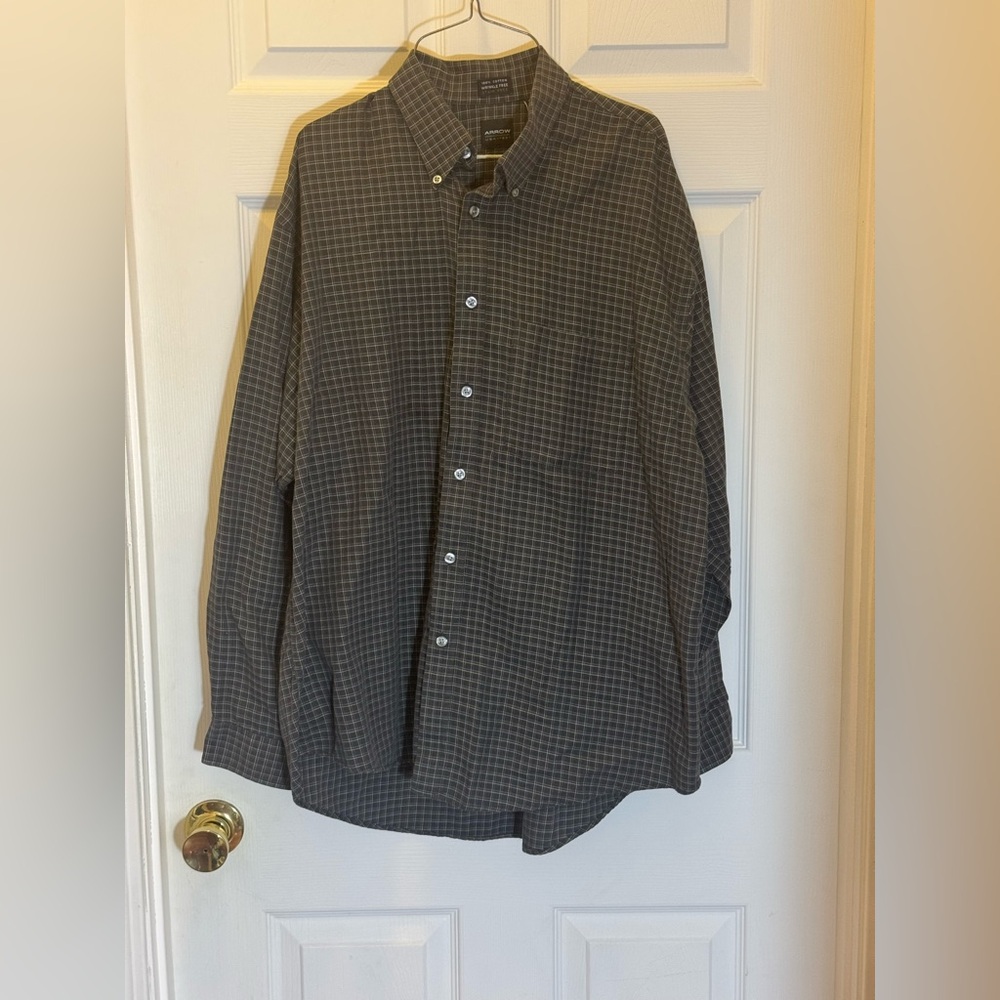 Arrow Black Casual Button Down Shirt